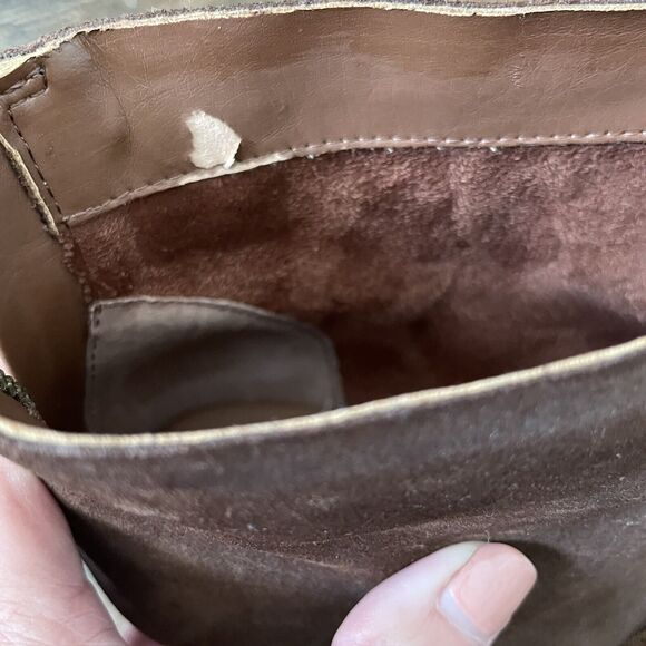 Korks Boots by Kork Ease Sz 10M Denoon Brown Suede Buckle Heeled Booties Ankle - Picture 7 of 11